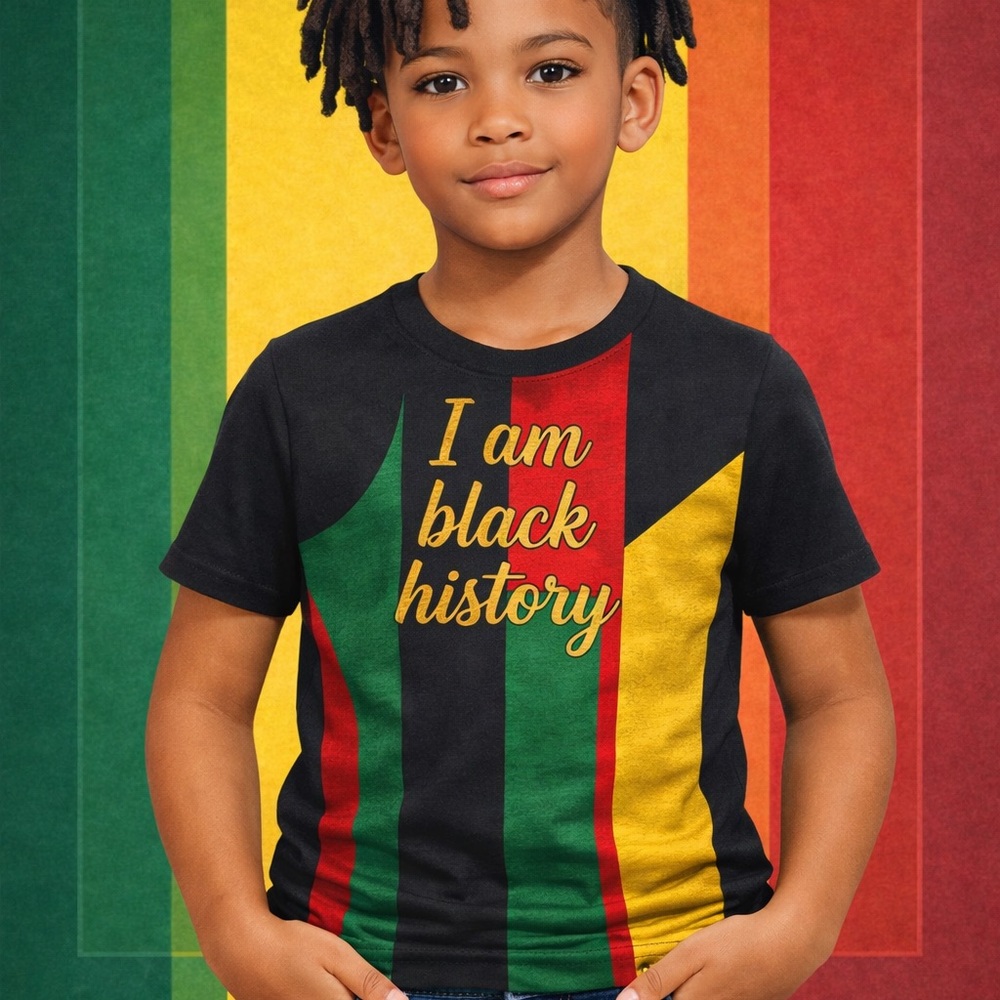 I Am Black History Short Sleeve Tee - Black